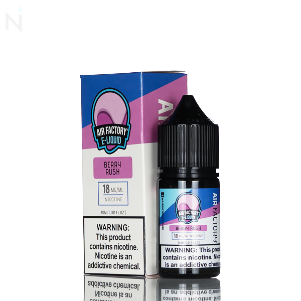 Air Factory Berry Rush Salt Nic 30ml berry rush nicotine salt e-liquid 18mg 36mg pod system low-wattage device