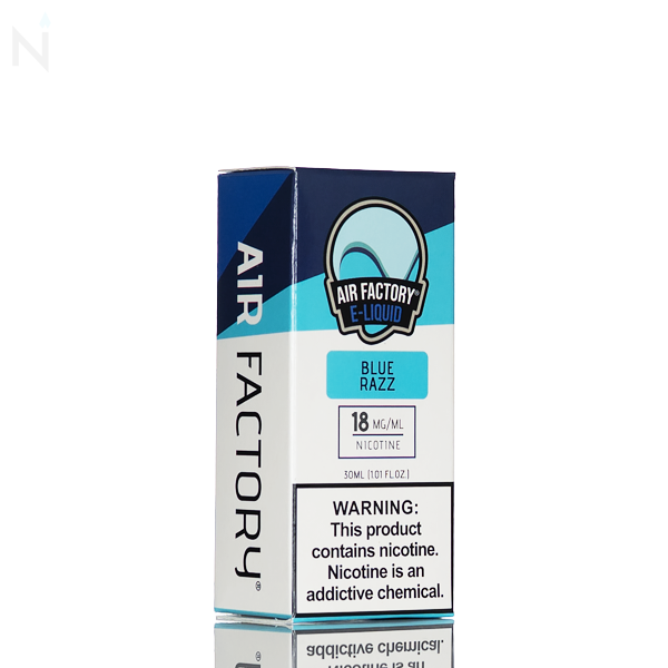 Air Factory Blue Razz Salt Nic 30ml candy blue raspberry nicotine salt e-liquid 18mg 36mg pod system low-wattage device