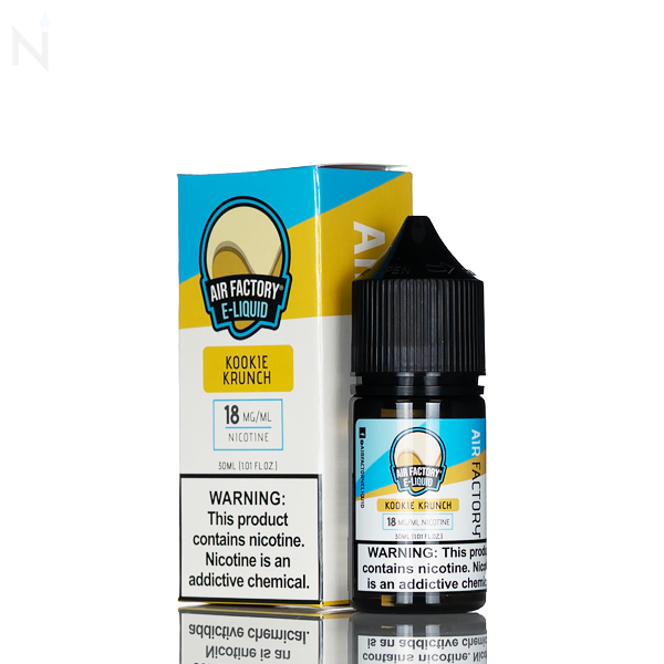 Air Factory Kookie Krunch Salt Nic 30ml kookie krunch nicotine salt e-liquid 18mg 36mg pod system low-wattage device