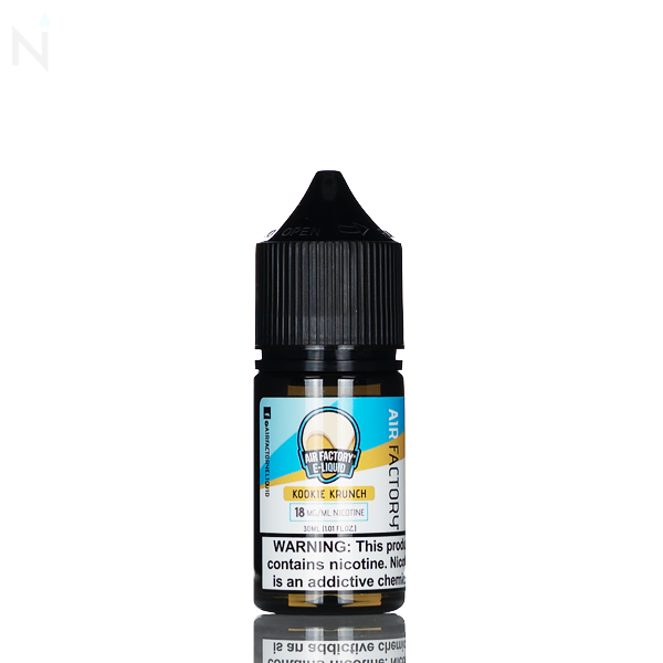 Air Factory Kookie Krunch Salt Nic 30ml kookie krunch nicotine salt e-liquid 18mg 36mg pod system low-wattage device