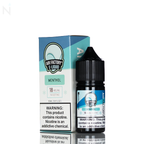 An Air Factory Salt Nic Menthol 30ml Nicotine Salt E-Liquid small black bottle is paired with a similar small white box. Both have a nicotine warning.