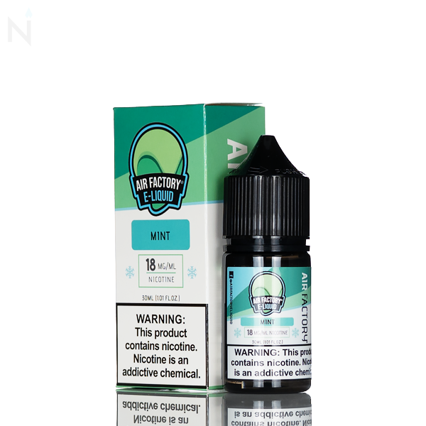 Air Factory Salt Nic 30ml Mint nicotine salt  mint e-liquid 18mg 36mg pod system low-wattage device