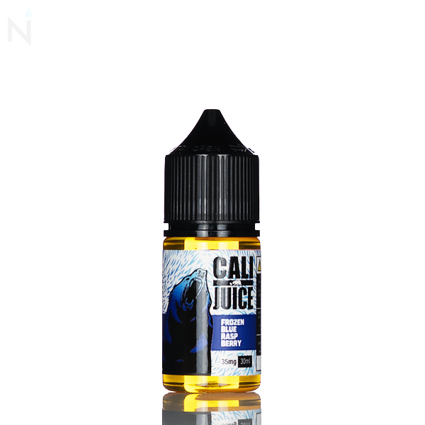 Cali Juice Salt Nic- Frozen Blue Raspberry - 30mL candy-sweet blue raspberry menthol ice nicotine salt e-liquid fruit flavored vape juice pod system