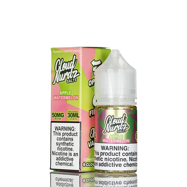 Cloud Nurdz Salts E-Liquid - Watermelon Apple - 30mL