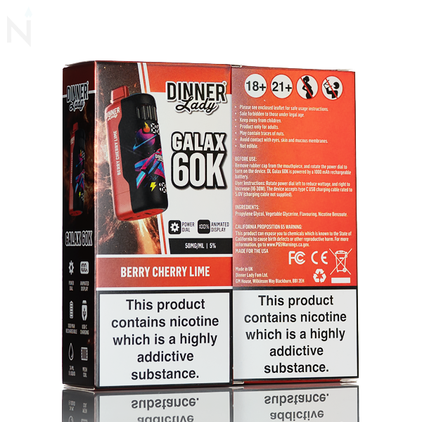 Dinner Lady Galaxy 60,000 Puffs Disposable