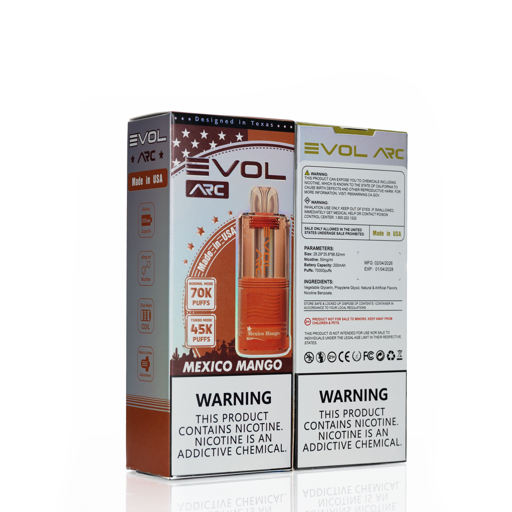 EVOL ARC 70K Puffs Disposable Pods