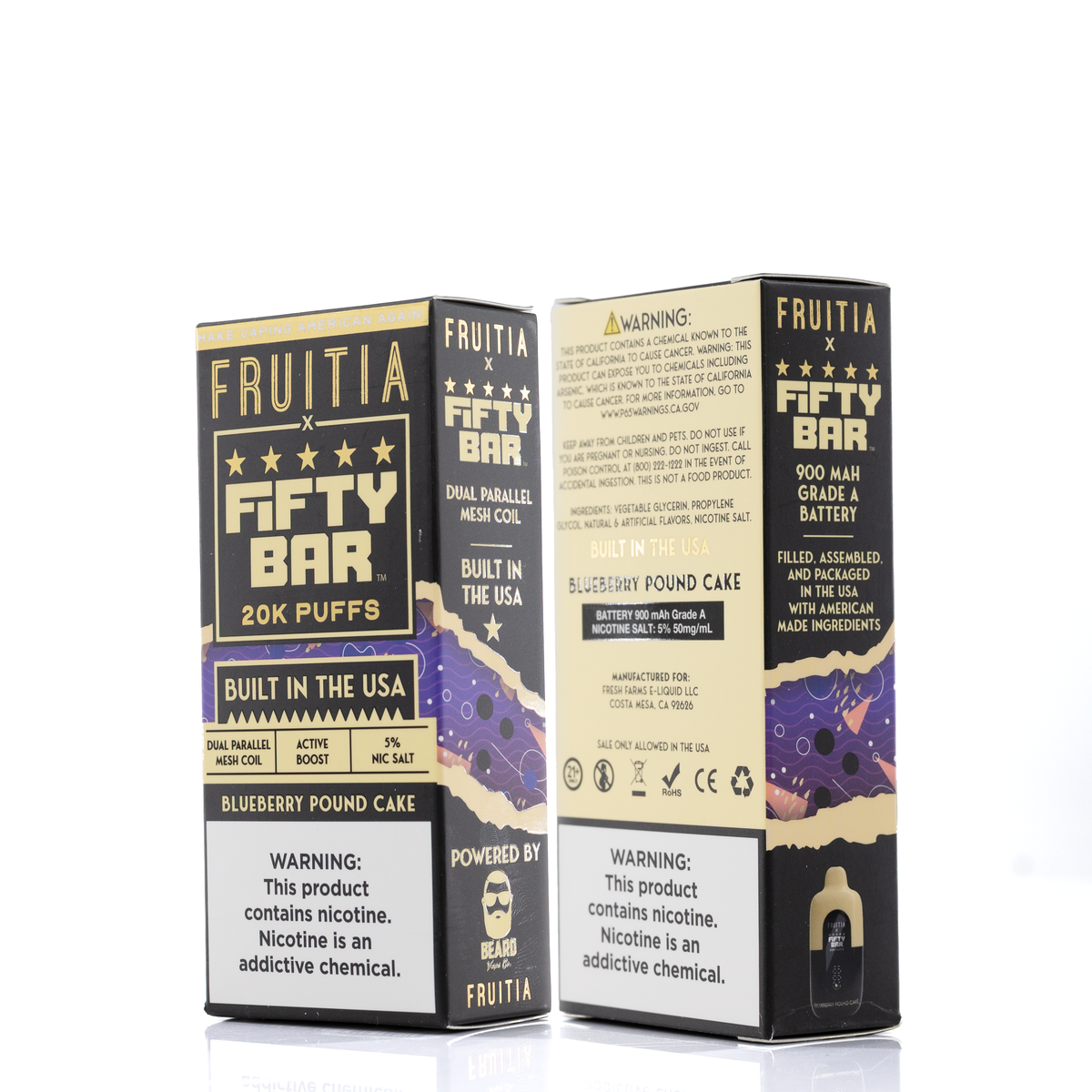 FRUITIA X Fifty Bar 20K 20000 Puffs Disposable - 16mL