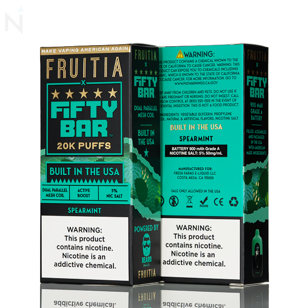 FRUITIA X Fifty Bar 20K 20000 Puffs Disposable - 16mL