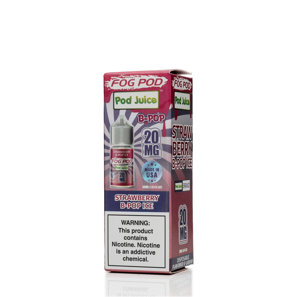 Pod Juice X Fog Pod Salt Nic - Strawberry B-Pop Ice - 30mL