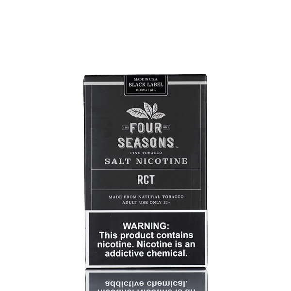 Four Seasons Salt Nicotine - Black Label - RCT - 30ml