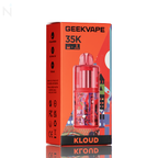 GeekVape Kloud Pod Kit 35000 puffs 10mL refillable side-fill pod 1000mAh USB-C draw-activated adjustable airflow 18W vape