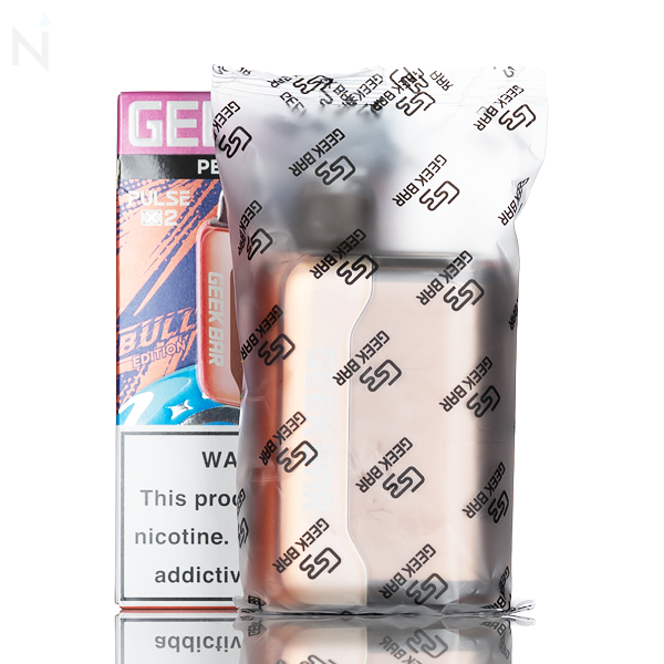 E-liquid bottle with 'GS' branding on a white background