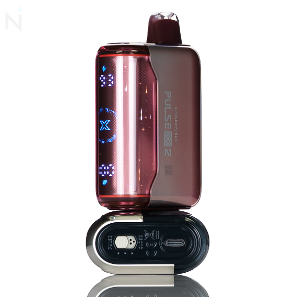 Red electronic device with 'Pulse' branding on a white background red bull