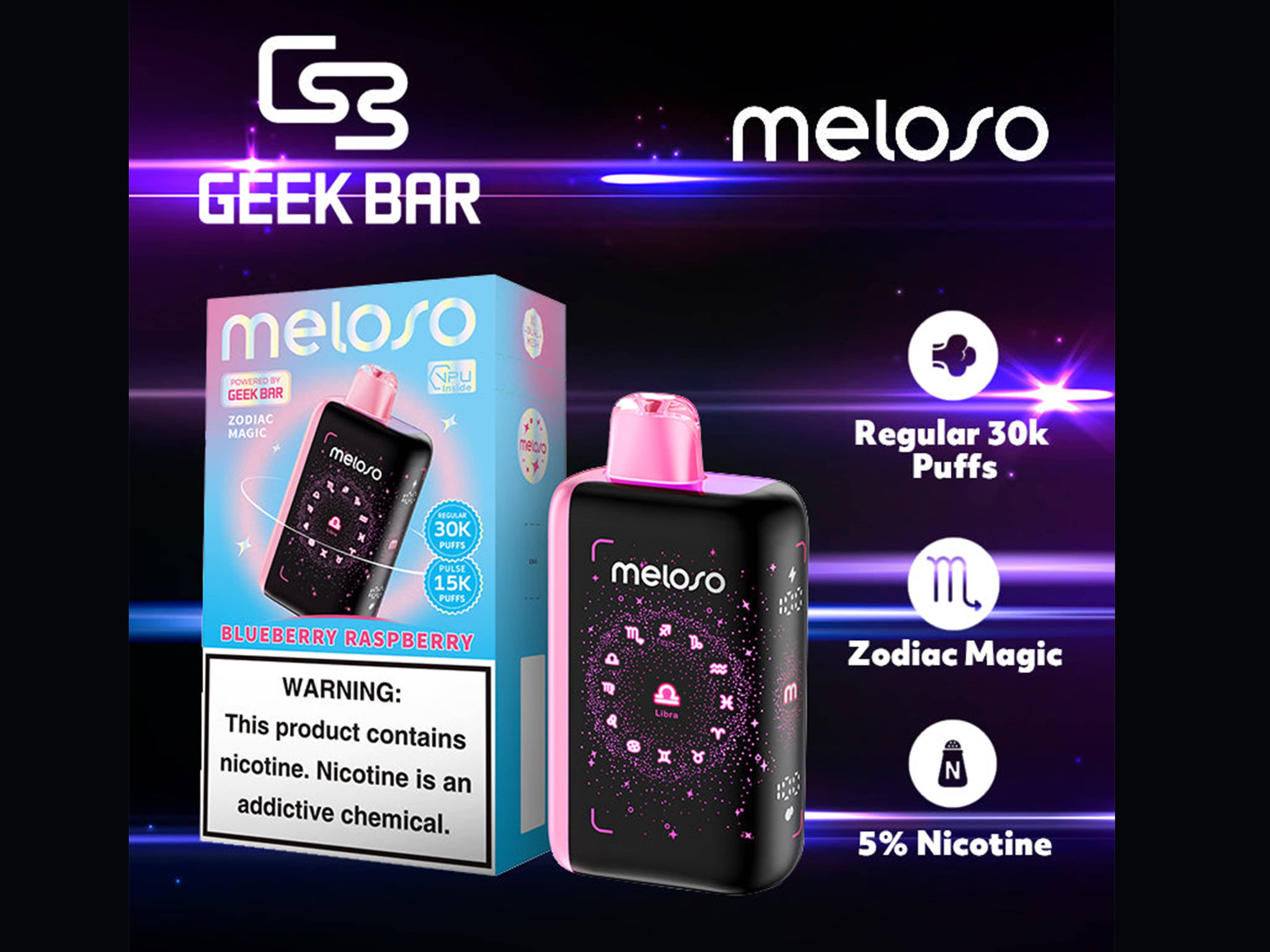 Geek Bar - Meloso Bar 30k Disposable Device