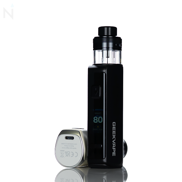 GeekVape Aegis Force 80W pod kit 3200mAh 5mL top-fill top-airflow B Series coil DTL MTL USB-C TFT color display rugged vape