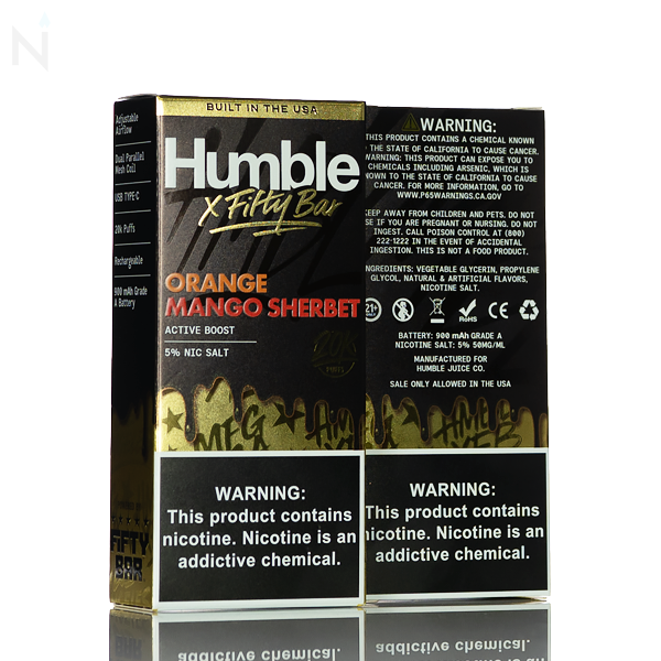 HUMBLE X Fifty Bar 20K 20000 Puffs Disposable