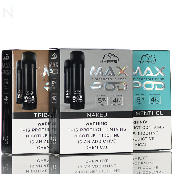 Hyppe Max Pods Pre-filled Disposable Pods 5% 2 Pack