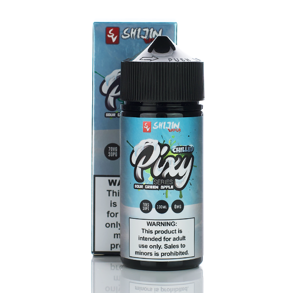 It's Pixy E-liquid - Sour Green Apple CHILLED - 100ml