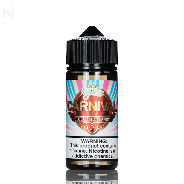 Juice Roll Upz E-Liquid - Carnival Blue Cotton Candy - 100mL