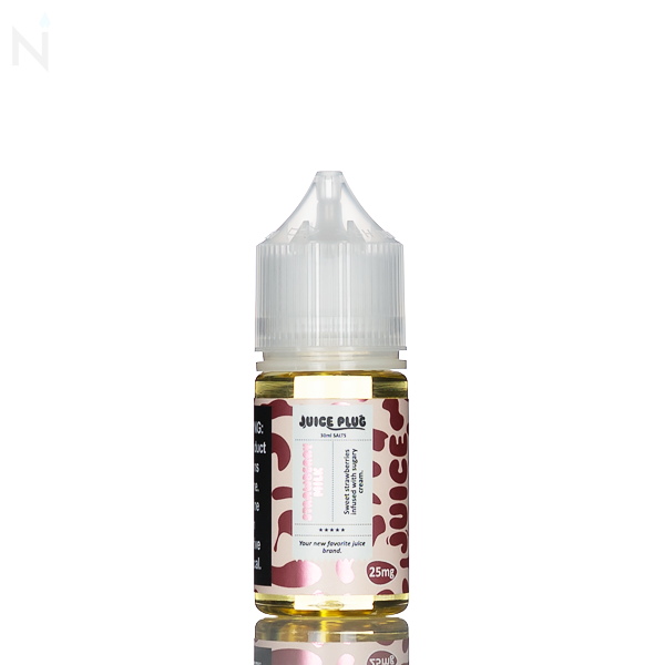 Juice Plug Salt Side Piece 30ml Strawberry Milk sweet strawberries infused with cream salt nicotine vape juice 50/50 25mg 50mg USA