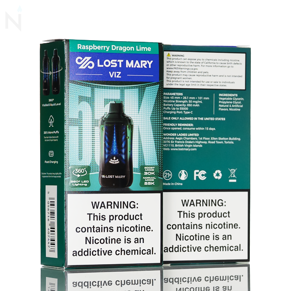 Lost Mary VIZ 55K 55,000 Puffs Disposable Vape - 16.7mL