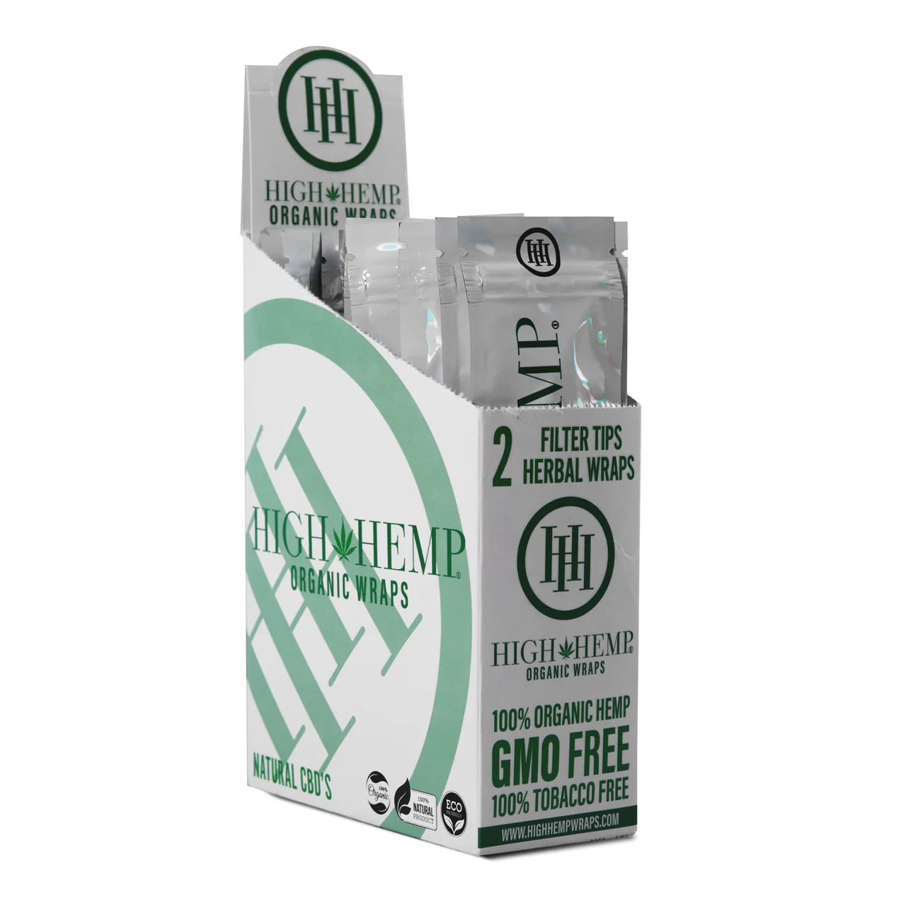 High Hemp Organic Wraps - 2 wraps per pouch