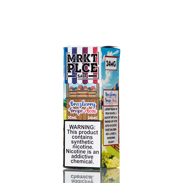MRKT PLCE Nic Salt - Brazberry Grape Acai - 30mL