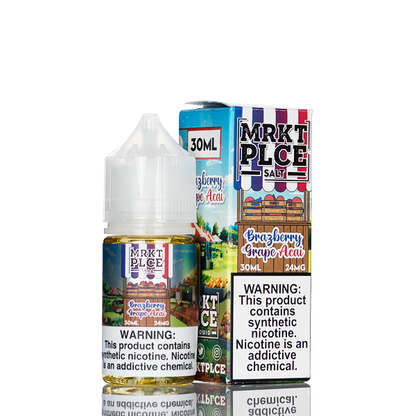 MRKT PLCE Nic Salt - Brazberry Grape Acai - 30mL