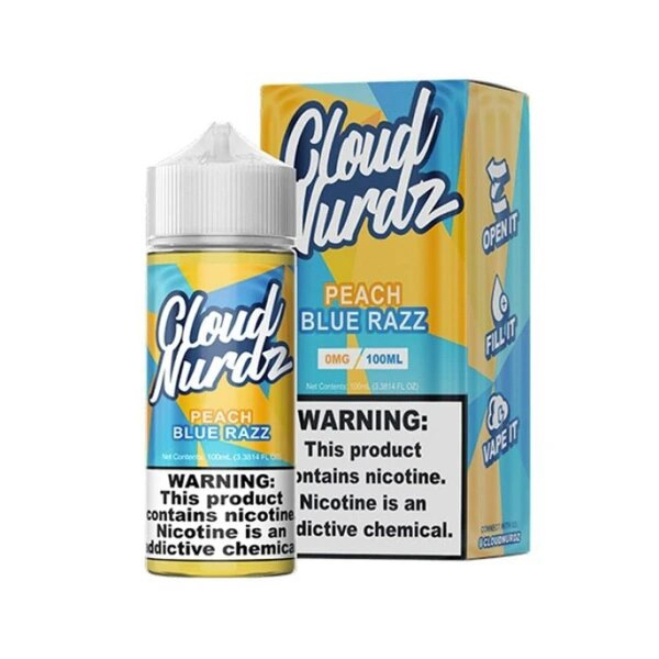 Cloud Nurdz - Peach Blue Razz ( Blue Raspberry Peach)