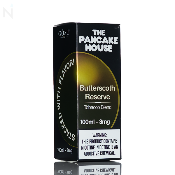 Pancake House - Butterscotch Reserve - 100ml all day vape sub-ohm vaping dessert breakfast creamy flavored freebase vape juice e-liquid