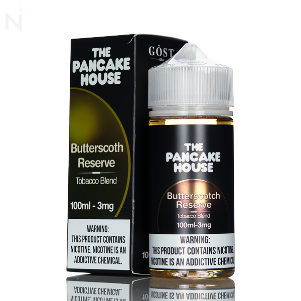 Pancake House - Butterscotch Reserve - 100ml all day vape sub-ohm vaping dessert breakfast creamy flavored freebase vape juice e-liquid