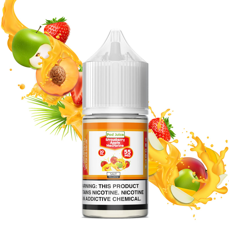 Pod Juice SALT - Strawberry Apple Nectarine 55mg / 30ml(FS)