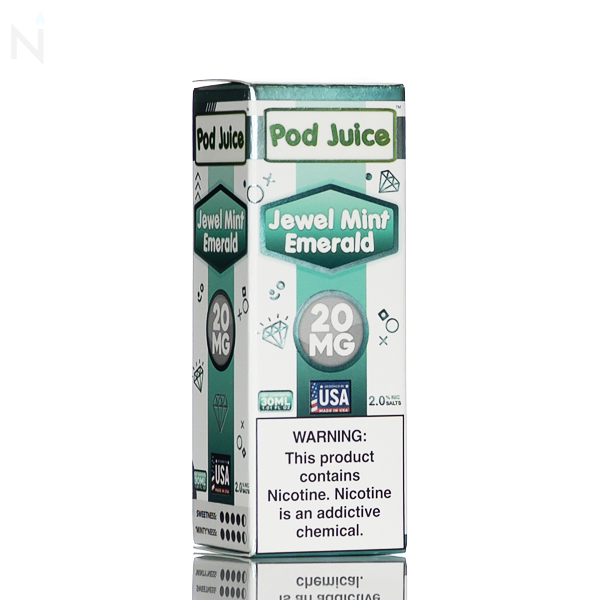 Pod Juice Nicotine Salt - Jewel Mint Emerald - 30ml