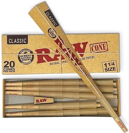Raw- Cones / Classic 1¼ (20 per pack)