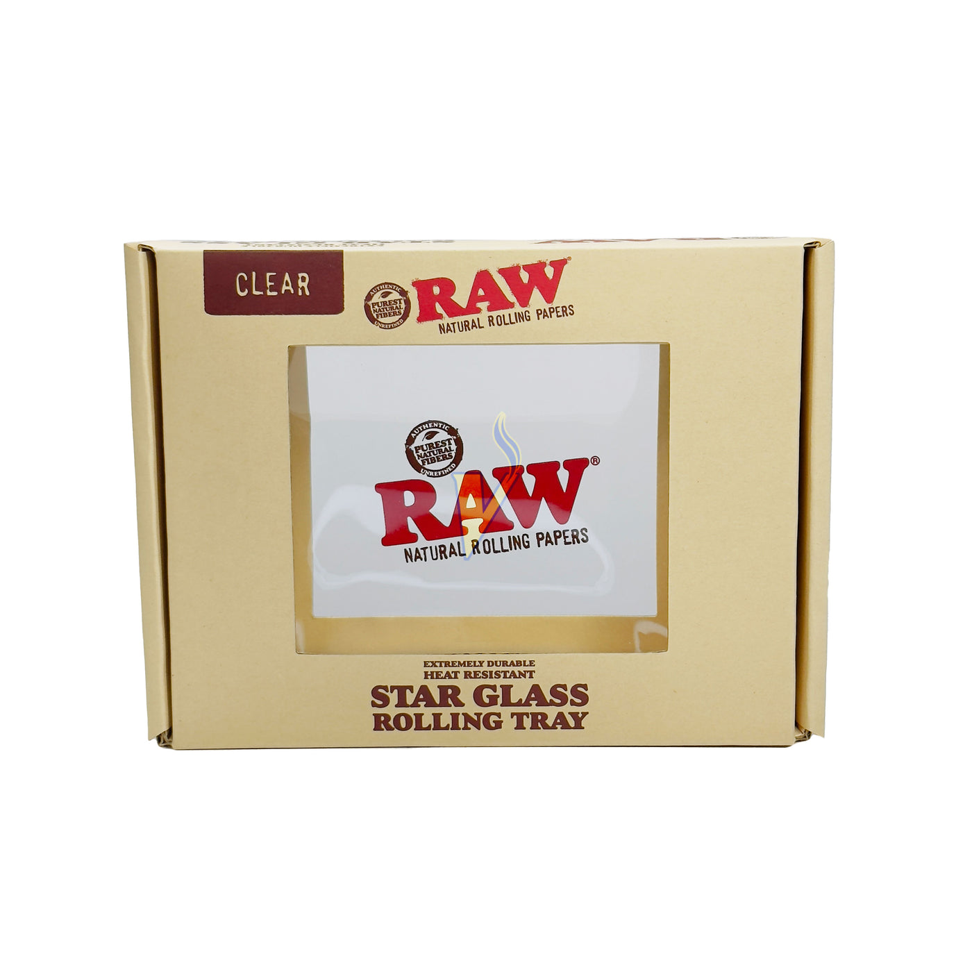 Raw - Star Glass Rolling Tray - Heat Resistant