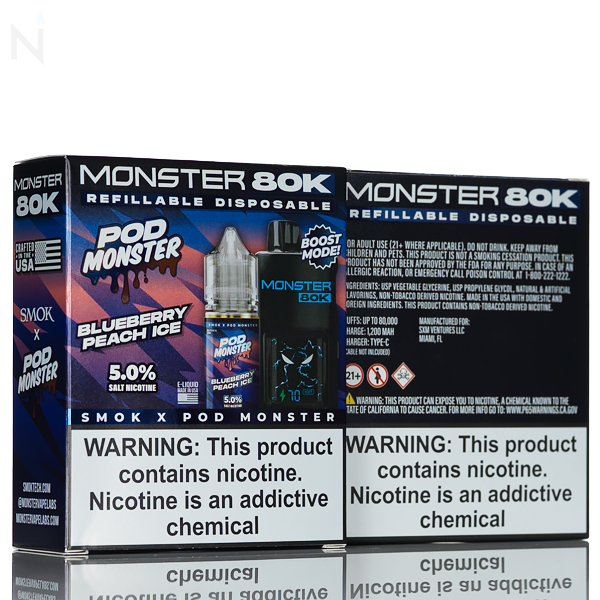 SMOK x Pod Monster 80K Puffs Refillable Disposable