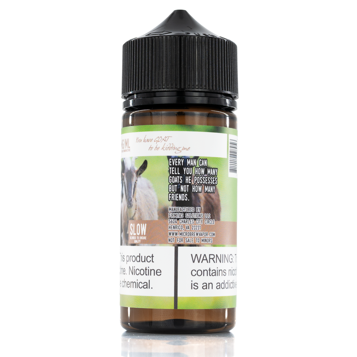 Micro Brew Vapors E liquid - The Goat Herder - 100mL