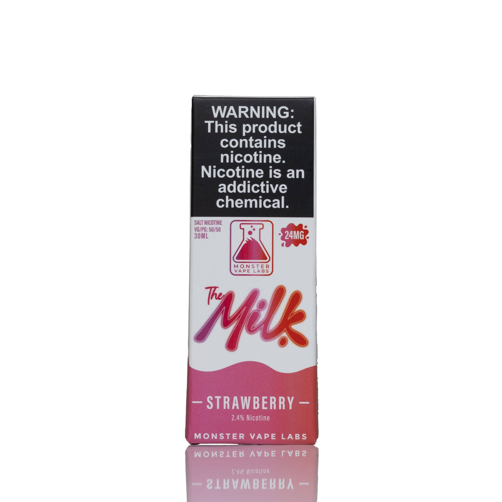 The Milk Salt Nic Strawberry 30ml creamy strawberry dessert salt nicotine e-liquid vape juice pod system 50/50 24mg 48mg USA