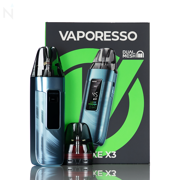 Vaporesso LUXE X3 45W pod mod kit 2600mAh 5mL MTL DTL dual mesh coil USB-C fast charge 5-45W digital display pod system
