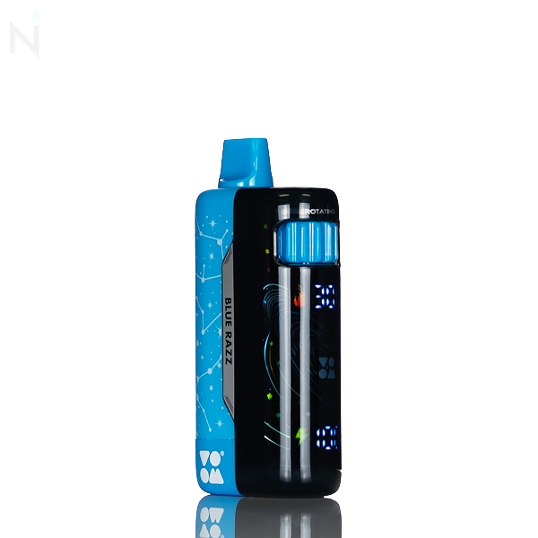 Voom Meteor 70K 70,000 Puffs Disposable Vape - 20m  5% nicotine salt dual mesh coil draw activated type-c charging blue razz