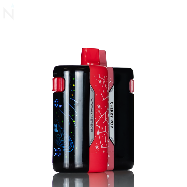 Voom Meteor 70K 70,000 Puffs Disposable Vape - 20m  5% nicotine salt dual mesh coil draw activated type-c charging cherry pop