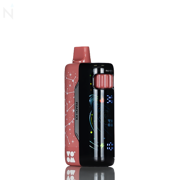 Voom Meteor 70K 70,000 Puffs Disposable Vape - 20m  5% nicotine salt dual mesh coil draw activated type-c charging peach ice