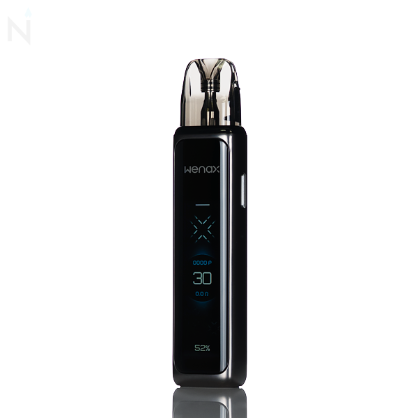 GeekVape WENAX Q Ultra 30W pod system 1300mAh 3mL 2.51" touch screen adjustable airflow USB-C magnetic pod draw-activated