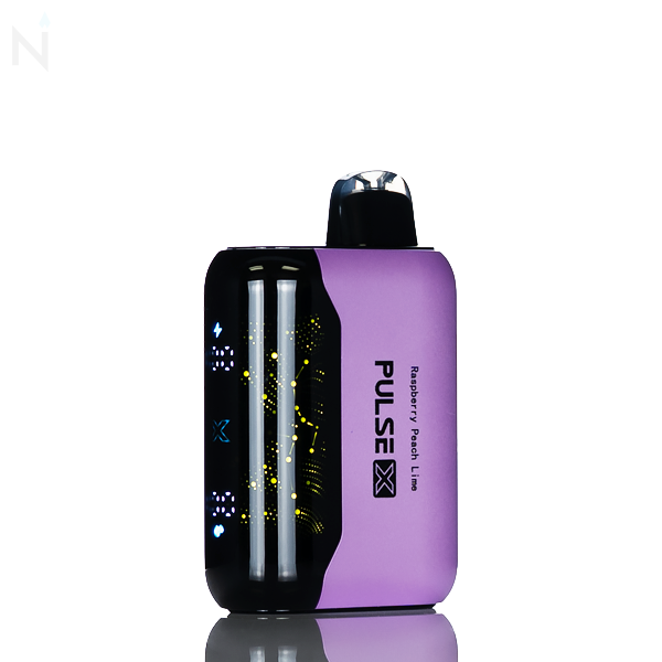 XRIL Pulse X 40K 40,000 Puffs Disposable Vape 5% nicotine salt rechargeable draw activated extended use raspberry peach lime