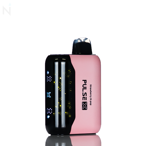 XRIL Pulse X 40K 40,000 Puffs Disposable Vape 5% nicotine salt rechargeable draw activated extended use strawberry b-pop