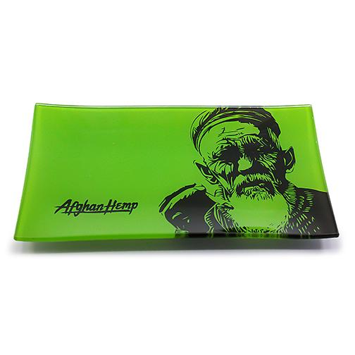 Afghan Hemp - Glass Rolling Tray