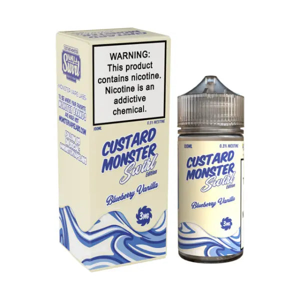 Custard Monster Swirl Blueberry Vanilla 100mL