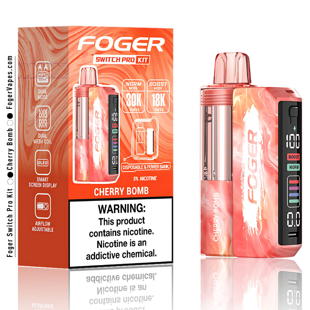 Foger Vape Switch Pro Refill Foger Switch Pro Refill Disposable Pod .98 Foger Vape Switch Pro Kit: 30K Puffs & Exciting Flavors Foger Vape Switch Pro Refill Foger Switch Pro Refill Disposable Pod .98 Foger Vape Switch Pro Kit: 30K Puffs & Exciting Flavors