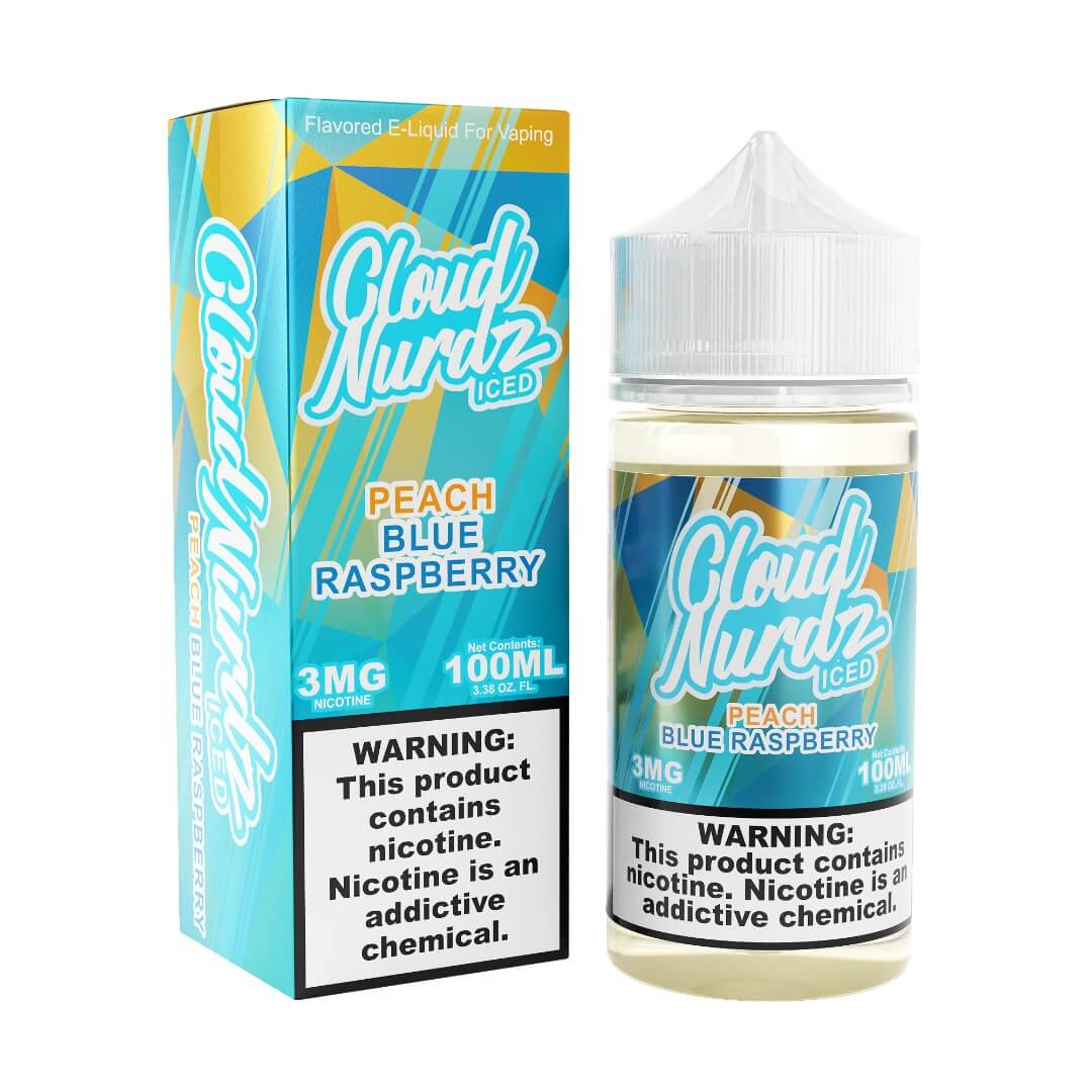 Cloud Nurdz - Peach Blue Razz ( Blue Raspberry Peach) ICED