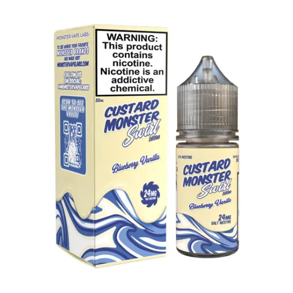 Custard Monster Swirl SALT Blueberry Vanilla 30mL